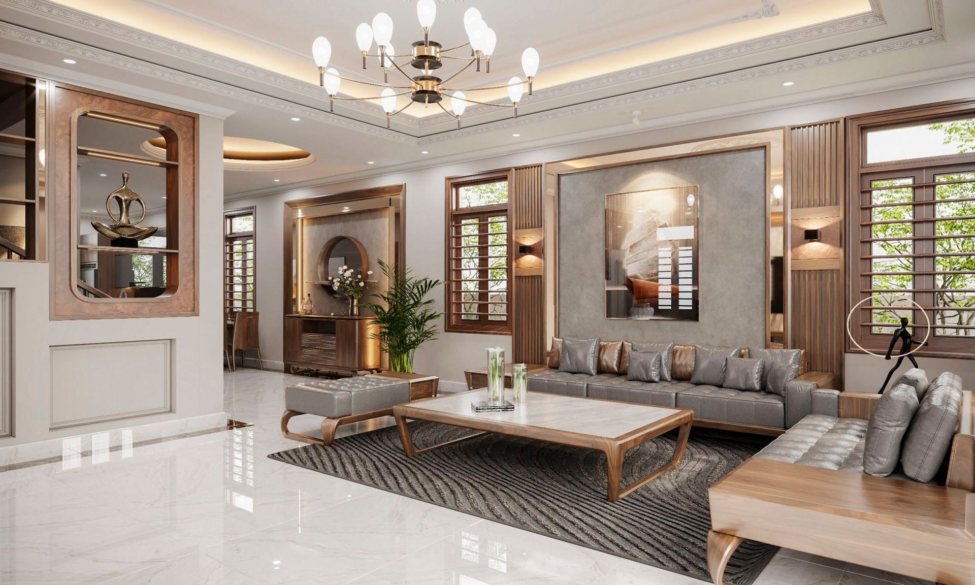 Thiêt Kế Nội Thất Phòng Khách