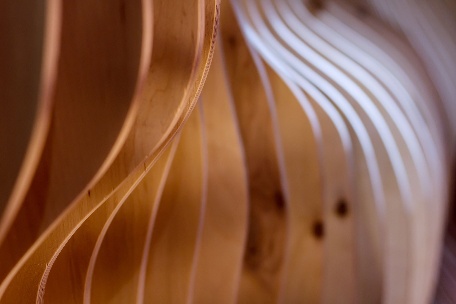 Wooden decorative interior finish